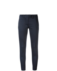 Темно-синие узкие брюки от Dondup