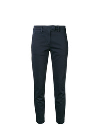Темно-синие узкие брюки от Dondup