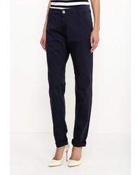 Темно-синие узкие брюки от Gas