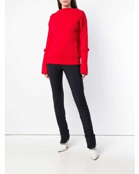 Темно-синие узкие брюки от Maison Flaneur