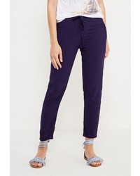 Темно-синие узкие брюки от Incity