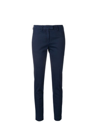 Темно-синие узкие брюки от Incotex