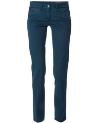 Темно-синие узкие брюки от Jacob Cohen