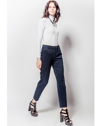 Темно-синие узкие брюки от LO