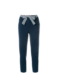 Темно-синие узкие брюки от Loro Piana
