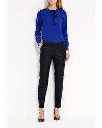 Темно-синие узкие брюки от Lusio