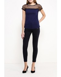 Темно-синие узкие брюки от Mim