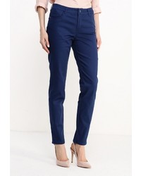 Темно-синие узкие брюки от Modis