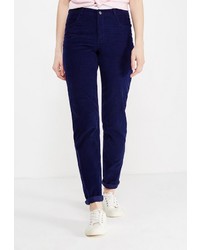 Темно-синие узкие брюки от Modis