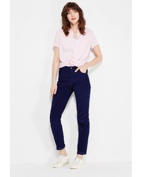 Темно-синие узкие брюки от Modis