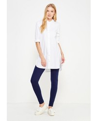 Темно-синие узкие брюки от Modis