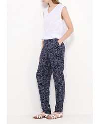 Темно-синие узкие брюки от Modis