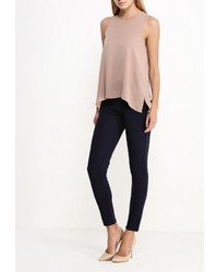 Темно-синие узкие брюки от Modis