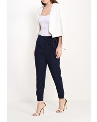 Темно-синие узкие брюки от Motivi