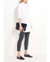 Темно-синие узкие брюки от Motivi