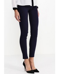 Темно-синие узкие брюки от Motivi