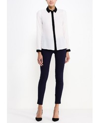 Темно-синие узкие брюки от Motivi