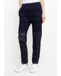 Темно-синие узкие брюки от Pennyblack