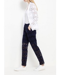 Темно-синие узкие брюки от Pennyblack