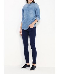 Темно-синие узкие брюки от Pepe Jeans