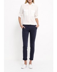 Темно-синие узкие брюки от Perfect J