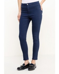 Темно-синие узкие брюки от Piazza Italia