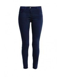 Темно-синие узкие брюки от Piazza Italia