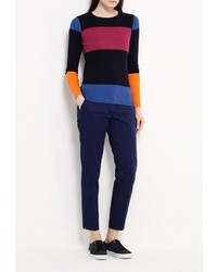 Темно-синие узкие брюки от Sisley