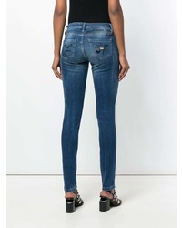 Темно-синие узкие брюки от Philipp Plein