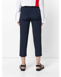Темно-синие узкие брюки от Marni