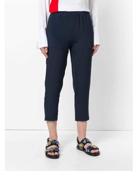 Темно-синие узкие брюки от Marni
