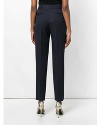 Темно-синие узкие брюки от Saint Laurent