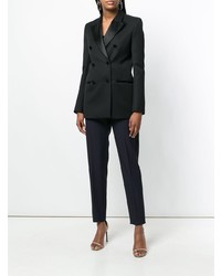 Темно-синие узкие брюки от Saint Laurent