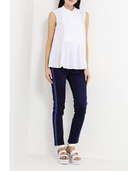 Темно-синие узкие брюки от Tricot Chic