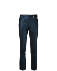 Темно-синие узкие брюки от Versace Collection