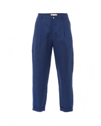 Темно-синие узкие брюки от Yukostyle