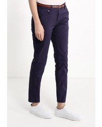 Темно-синие узкие брюки от Zarina