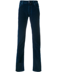 Мужские темно-синие хлопковые брюки от Jacob Cohen