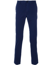 Мужские темно-синие хлопковые брюки от Paul Smith