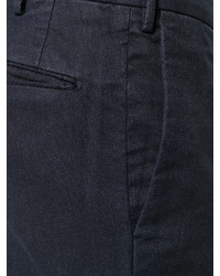 Мужские темно-синие хлопковые брюки от Incotex