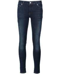 Темно-синие хлопковые джинсы скинни от Anine Bing
