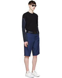 Мужские темно-синие хлопковые шорты от Givenchy