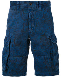 Мужские темно-синие хлопковые шорты от Incotex