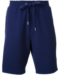 Мужские темно-синие хлопковые шорты от YMC