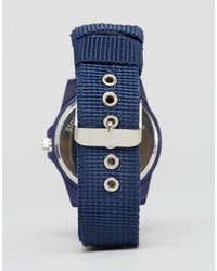 Мужские темно-синие часы из плотной ткани от Reclaimed Vintage