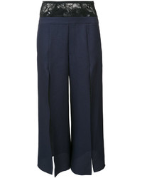 Женские темно-синие шелковые брюки от Fleur Du Mal