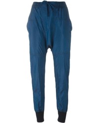 Женские темно-синие шелковые брюки от Isabel Marant