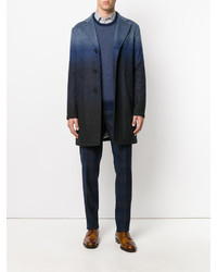 Мужские темно-синие шерстяные брюки с принтом от Etro