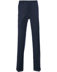 Темно-синие шерстяные брюки чинос от Brioni