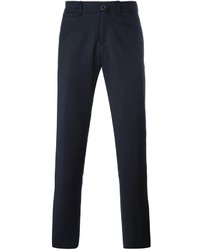 Темно-синие шерстяные брюки чинос от Lardini